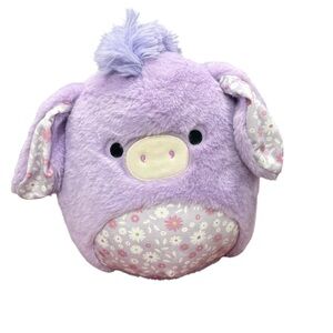 Fuzzamallows by Original Squishmallows Delzi Purple Donkey 12" Plush Toy NWT